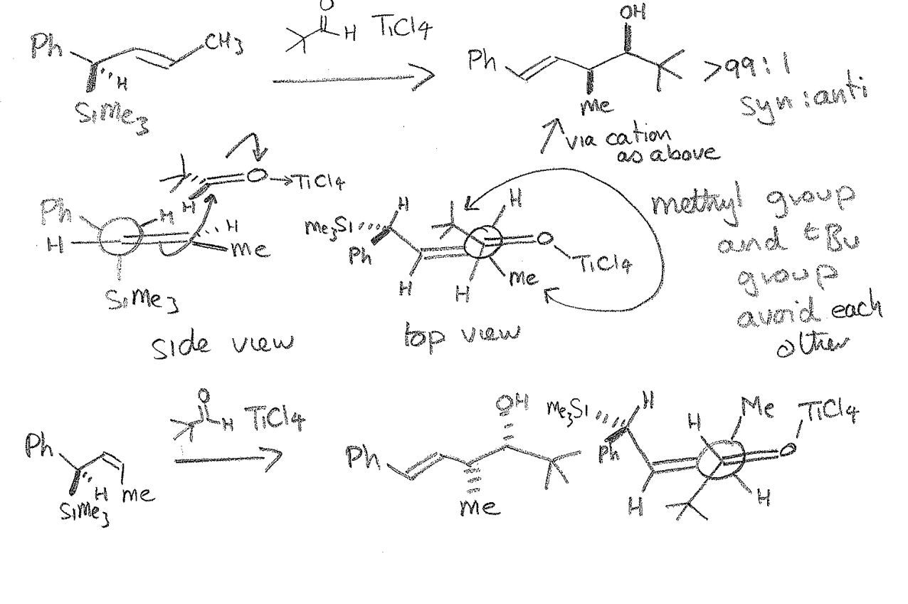 <p>theres steric clash in the tbu and methyl. the substituents swap. the enantiomer is made with diff starting material</p>