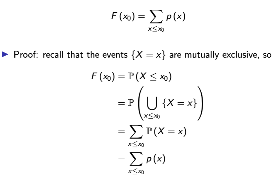 <p>adding the pmf</p>