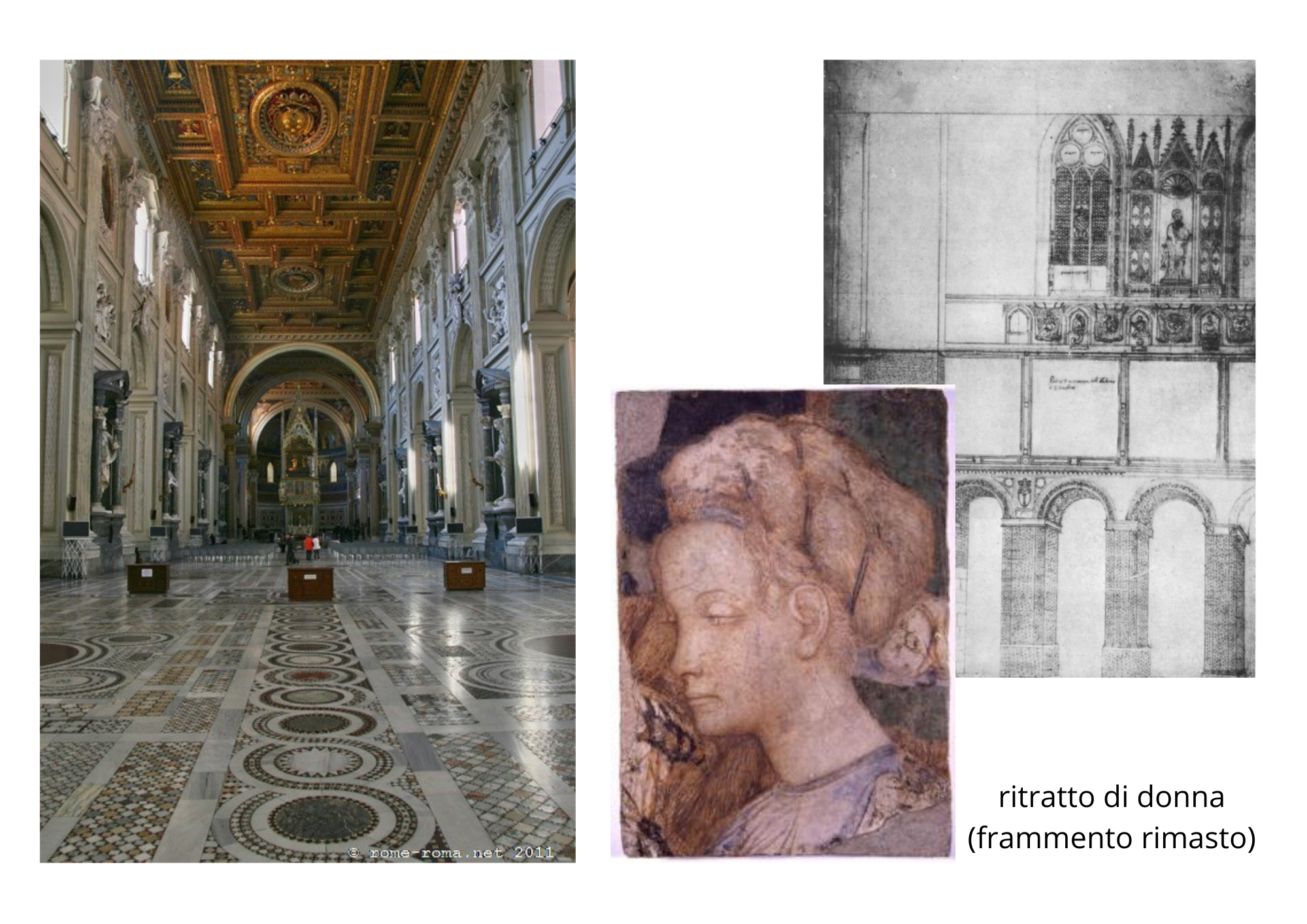 <p>“Ciclo perduto di Storie di San Giovanni Battista” di Gentile (1427) e Pisanello (1431-1432)<span data-name="round_pushpin" data-type="emoji">📍</span>navata a San Giovanni in Laterano (DA COMPLETARE)</p>