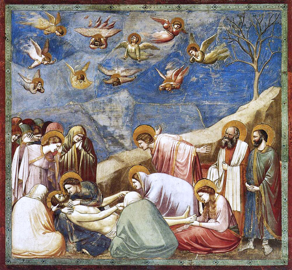 <p>A fresco from around 1305 that shows emotional expression and early use of depth, marking a shift toward Renaissance realism.</p>