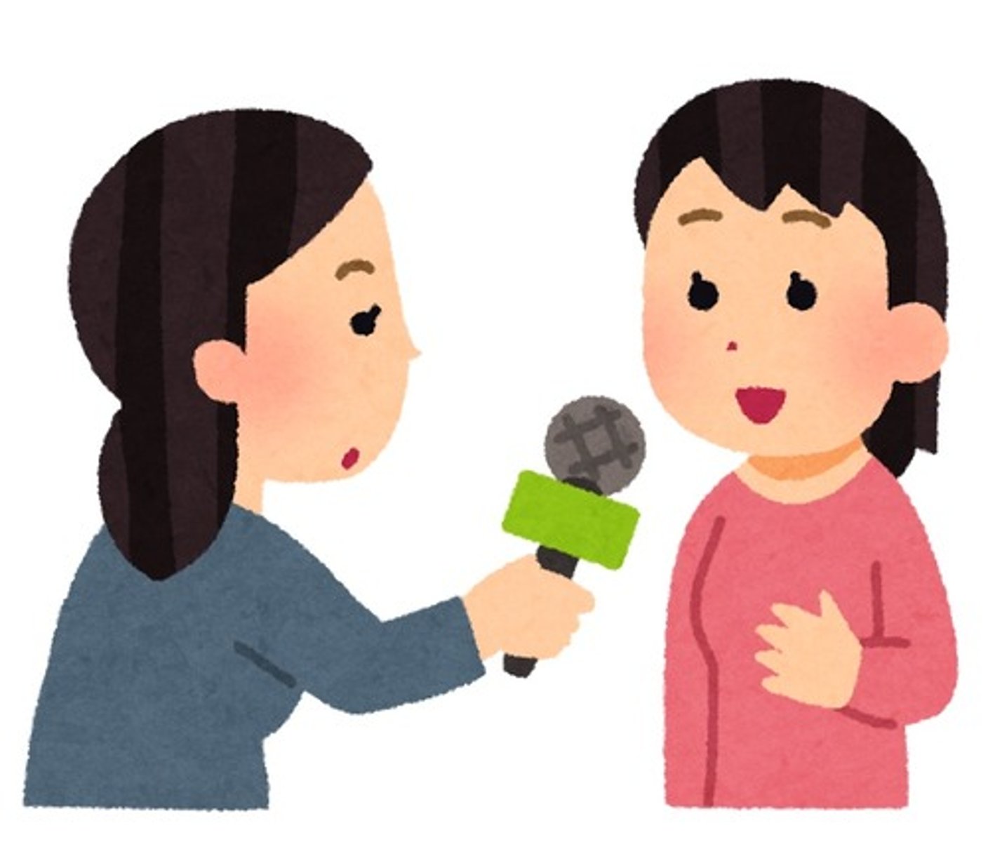 <p>wawancara, interview</p><p>※ Bukan wawancara seperti 面接, tapi wawancara seperti reporter</p>