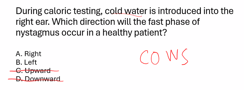 <p>COWS:</p><p>cold→ opposite</p><p>warm → same</p><p>B) </p>