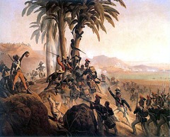 <p>The only fully successful slave rebellion in world history; the uprising in the French Caribbean colony of Saint Domingue (later renamed Haiti) was sparked by the French Revolution and led to the establishment of an independent state after a long and bloody war (1791-1804).</p>