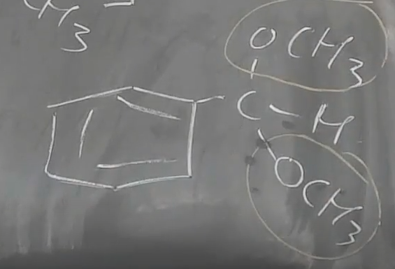 <p>addition af alkohol til en carbonyl gruppe. Bliver til acetal som er en stabil kemisk forbindelse. Den er karakteriseret ved at der er to ethere bundet til samme carbon atom</p>