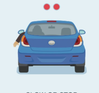 <p>what is this driver signaling </p>