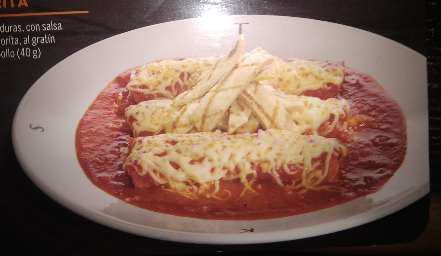 <p>Enchiladas (3) Al morita</p>