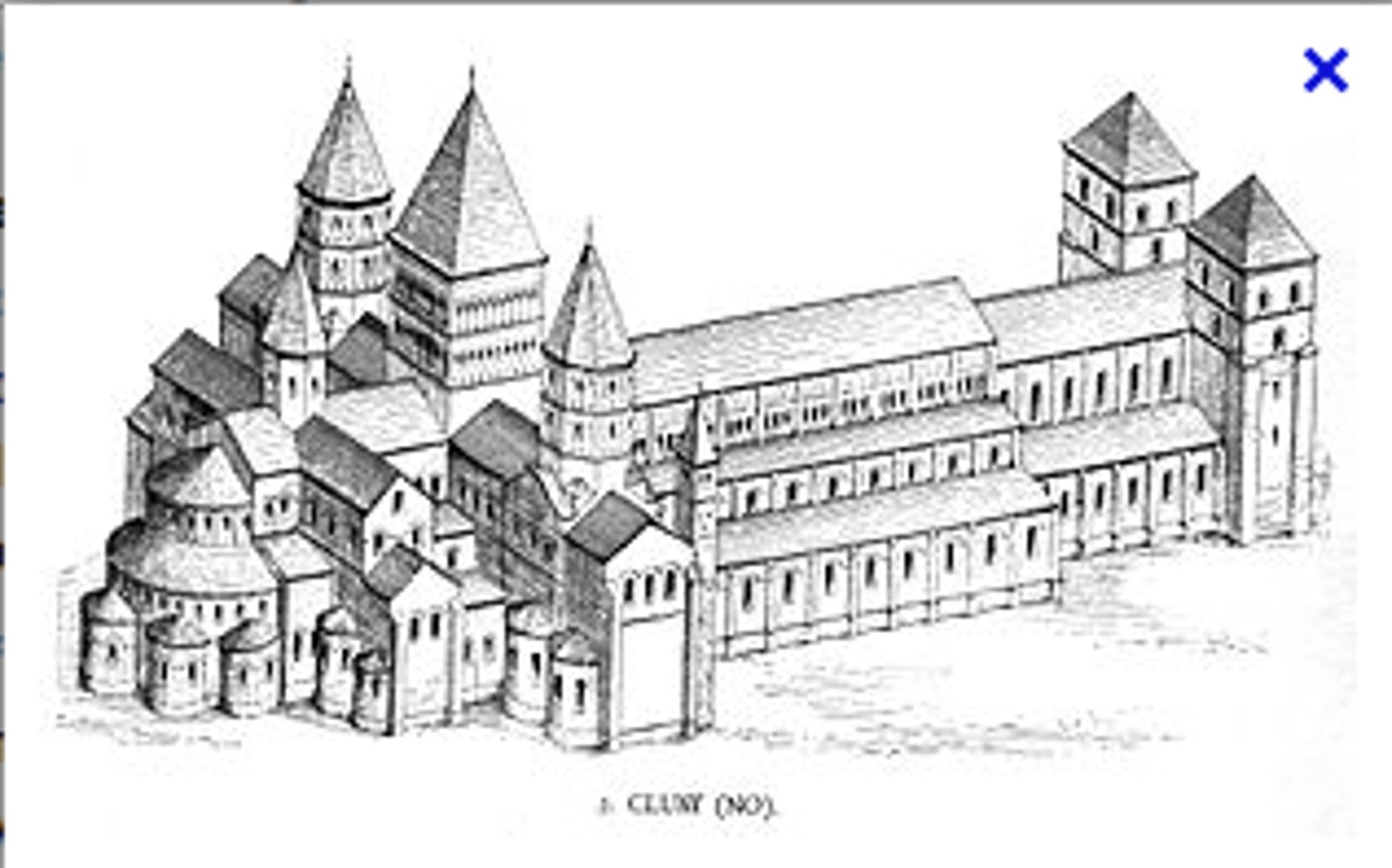 <p>The place Church reform movement started by reviving Benedictine Rule</p>