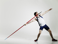 <p><span>a </span>long<span> </span>stick<span> with a </span>pointed<span> end that is </span>thrown<span> in </span>sports<span> competitions.</span></p><p> He launched the ___ across the field.</p>