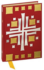 <p>large book rom which deacon or priest proclaims the Gospel at mass, used on Sundays and special occasions; carried in processions by deacon, otherwise placed on altar before mass</p>