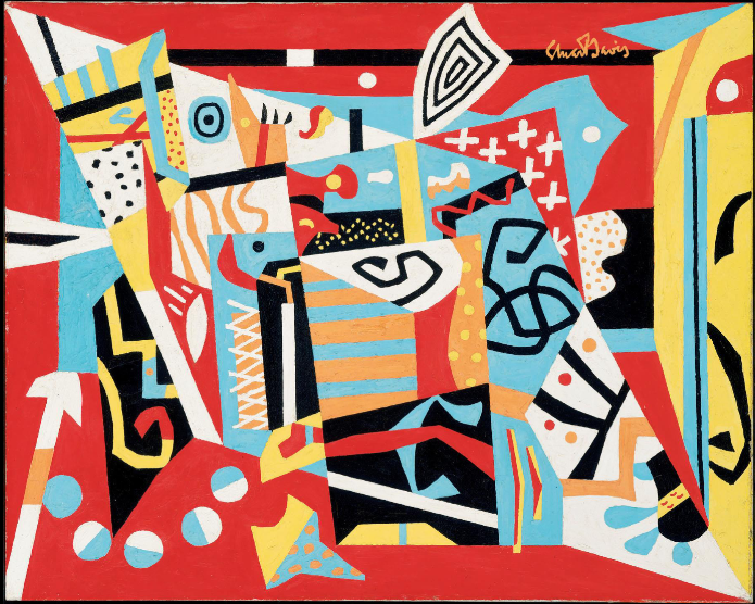 <p>Stuart Davis, Hot Still-Scape for Six Colors Seventh Avenue Style, 1940</p>