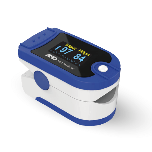 <p>A device that measures the oxygen saturation level in a patient's blood non-invasively, using a sensor typically placed on a fingertip or earlobe. </p>
