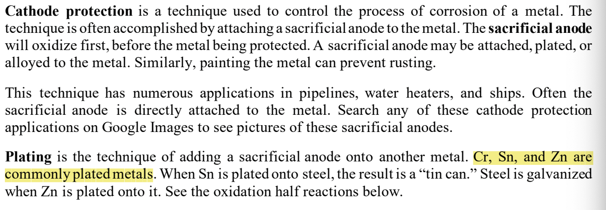 <p>adding a day anode onto another metal </p>