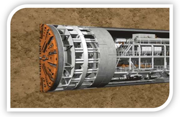 <p>tunnel boring machine/TBM</p>