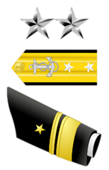 <p>Navy & Coast Guard: O-8</p>