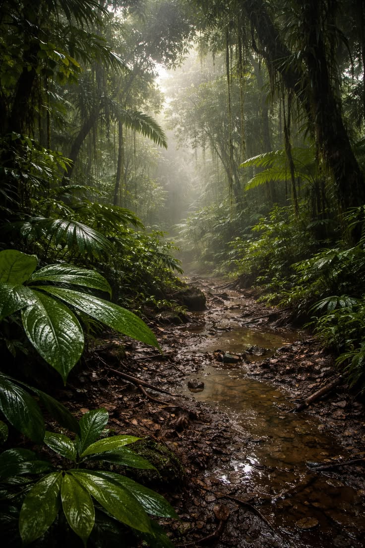 <p>a rainforest</p>