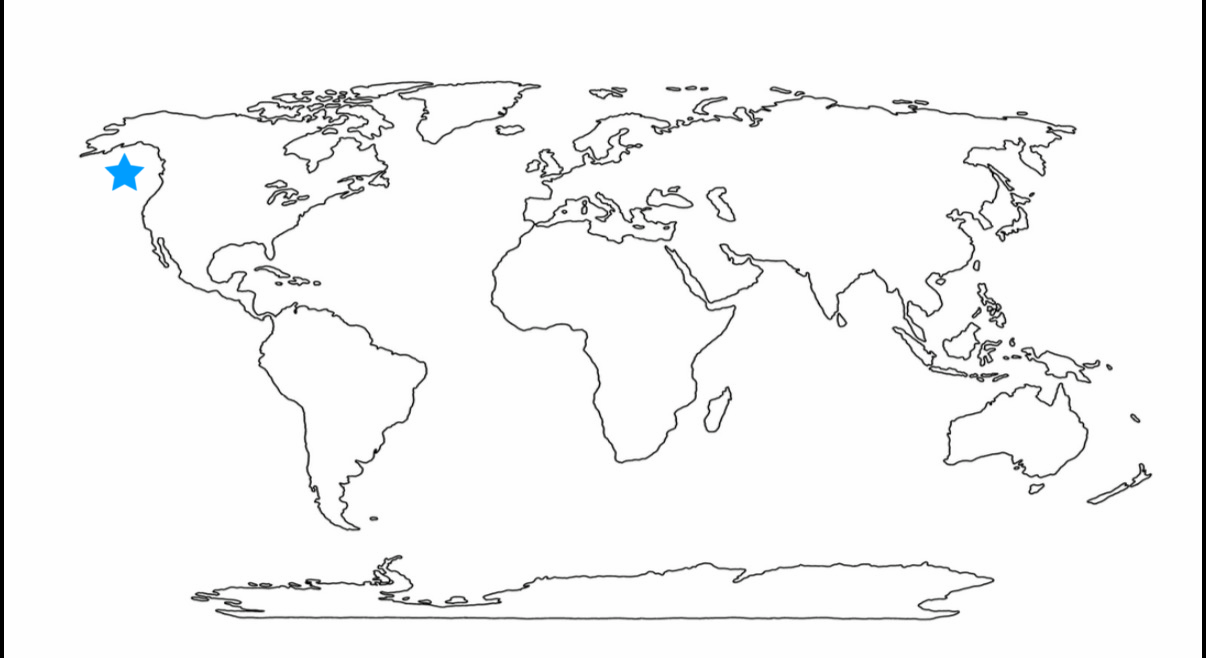 <p>Tip to remember: Under Alaska</p>