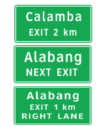 <p>Advance Exit Signs</p>