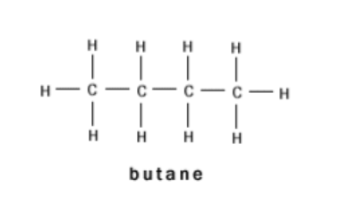 <p>CH<sub>3</sub>CH<sub>2</sub>CH<sub>2</sub>CH<sub>3</sub></p>