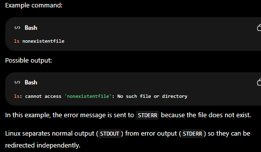 <p>STDERR</p>