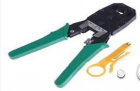 <p>l is a device used to conjoin two pieces of metal by deforming one or both of them in a way that causes them to hold each other.</p>