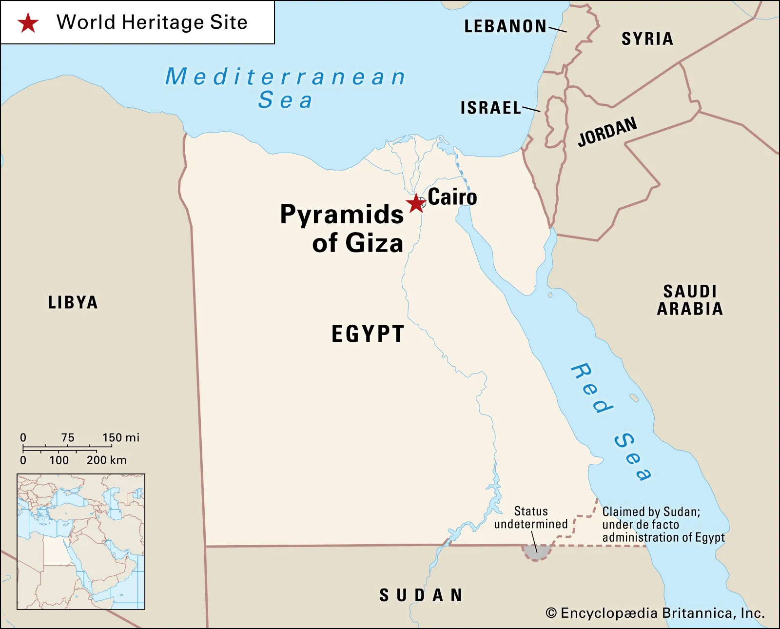 <p>On the west side of the Nile across from Cairo, very downstream of the Nile</p>