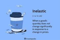 <p><span style="background-color: transparent;">Demand is <strong>inelastic if</strong> quantity demanded changes little as price changes.</span></p>