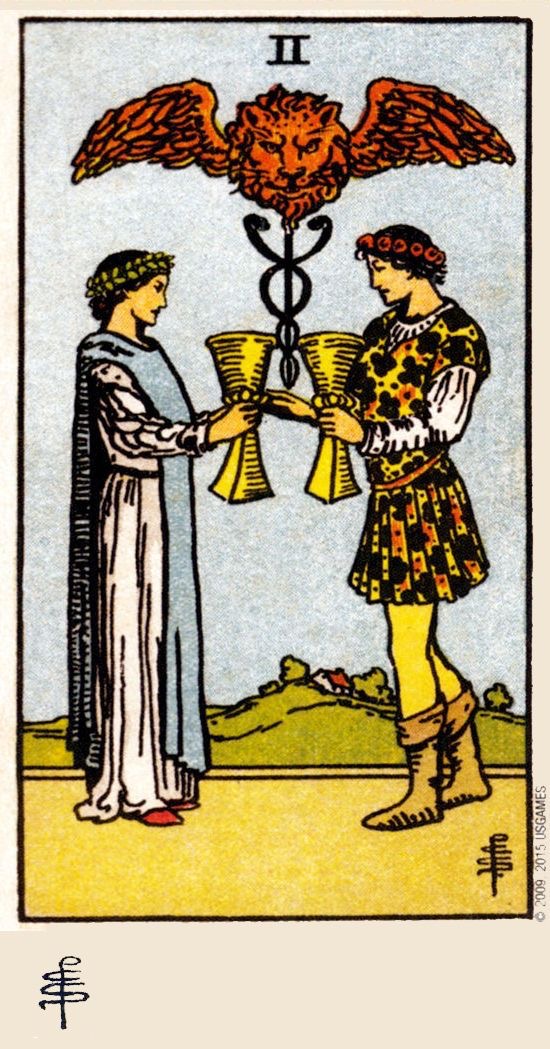 <p><span><span>TWO OF CUPS</span></span></p>