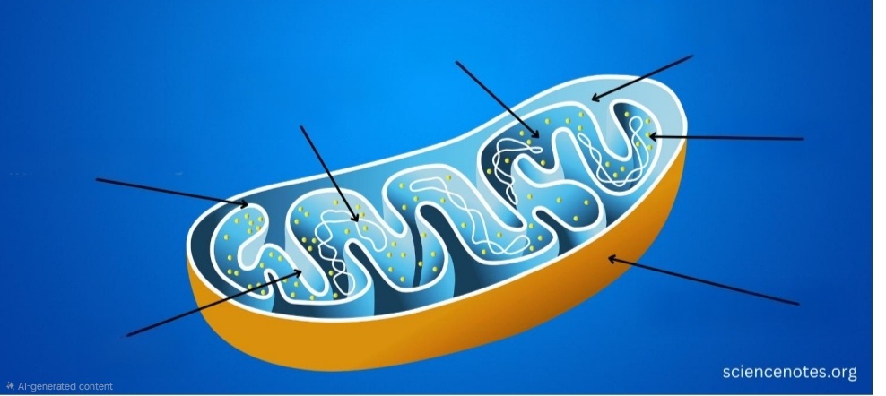 <p>Label the following diagram of the Mitochondria</p>