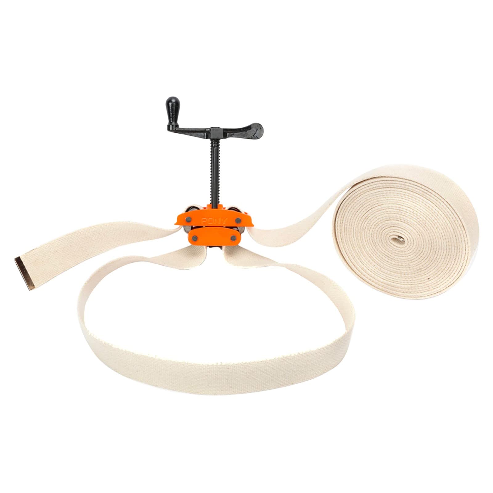 <p><span style="color: rgb(255, 255, 255);">Hand tool using a fabric strap that tightens around large or irregular projects, providing secure, even pressure for holding items during assembly, gluing, or repair tasks.</span></p>