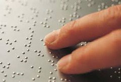 <p>A touch reading and writing system that uses raised dots for each letter of the alphabet</p>