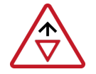 <p>Give Way Sign Ahead</p>