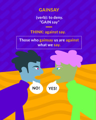 <p>to deny</p>