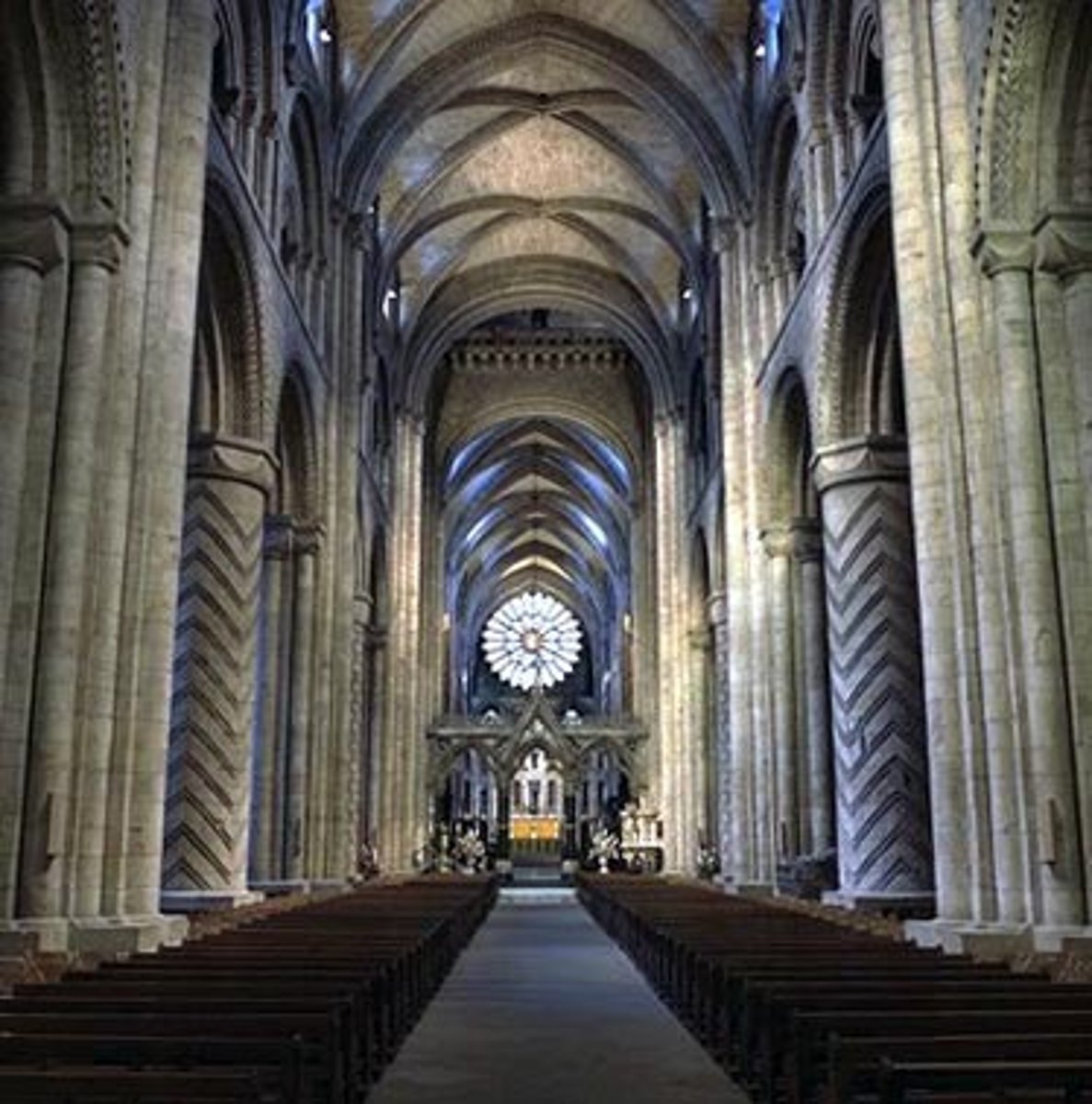 <p>the central area of a church</p>