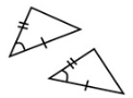 <p>Side-Angle-Side</p><p>when triangles have two congruent sides and a congruent angle in-between, the triangles are congruent</p>