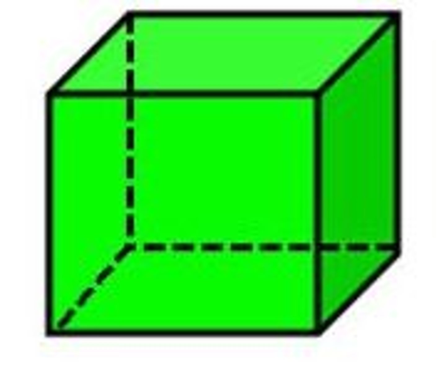 <p>A 3D solid with 6 square faces.</p>