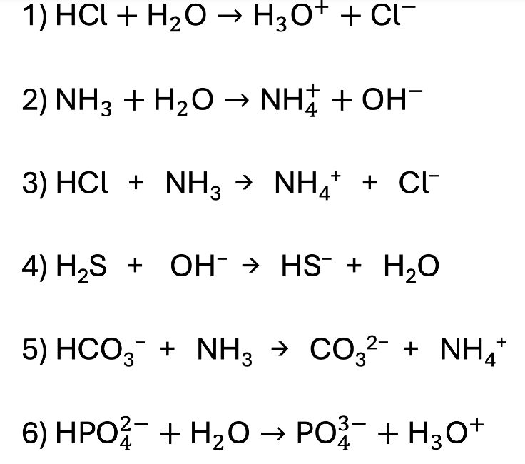 <p><strong>Practice</strong>: Label the Acid, Base, Conjugate Acid, and Conjugate Base</p>