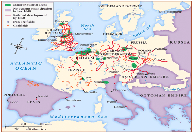<p>Question features a map.</p><p>Which of the following areas was most likely to have a rail line built to it connecting it with an industrial center?</p><p>a. Rome</p><p>b. Naples</p><p>c. Lyon</p><p>d. Lisbon</p>