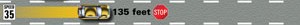 <p>135 feet</p>