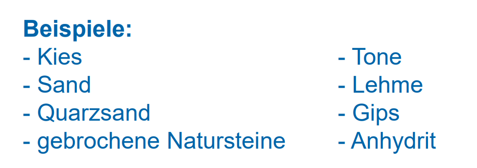 <p>Als Baurohstoffe werden Rohstoffe der Bauindustrie bezeichnet, welche im geologischen Sinne als Gestein vorkommen und oft Mineralgemenge sind</p>