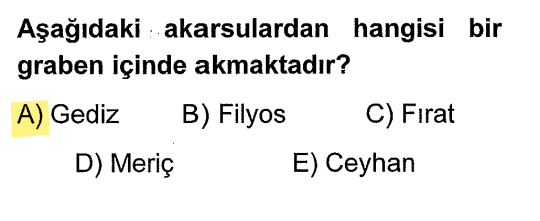 <p>Grabenler Ege Bölgesi'ndeki kırıklı dağlar arasındadır. Gediz, Bakırçay, Küçük ve Büyük Menderes graben nehirleridir.</p>