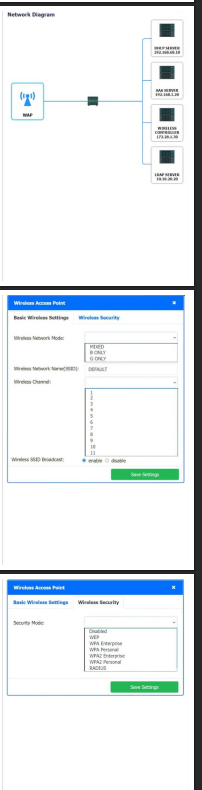 <p>SIMULATION - A newly purchased corporate WAP needs to be configured in the MOST secure manner possible. INSTRUSTIONS - Please click on the below items on the network diagram and configure them accordingly: •WAP •DHCP Server •AAA Server •Wireless Controller •LDAP Server If at any time you would like to bring back the initial state of the simulation, please dick the Reset All button</p>