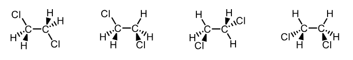 <p>the way of drawing C atoms to show the direction of bonds </p>
