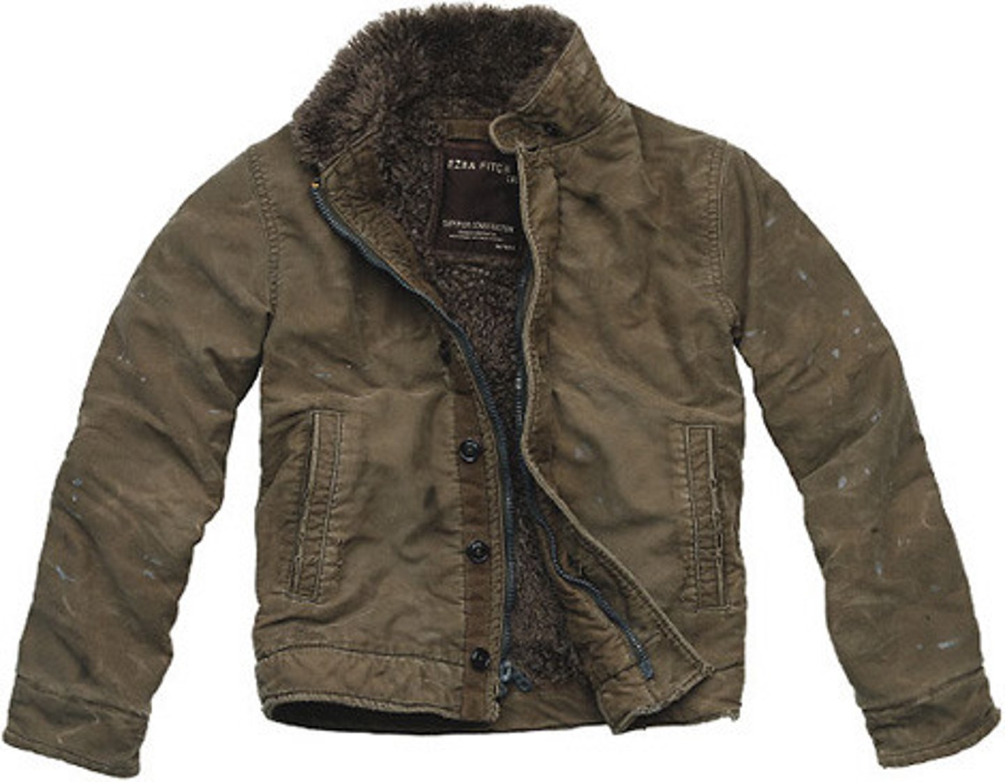 <p>the brown jacket</p>