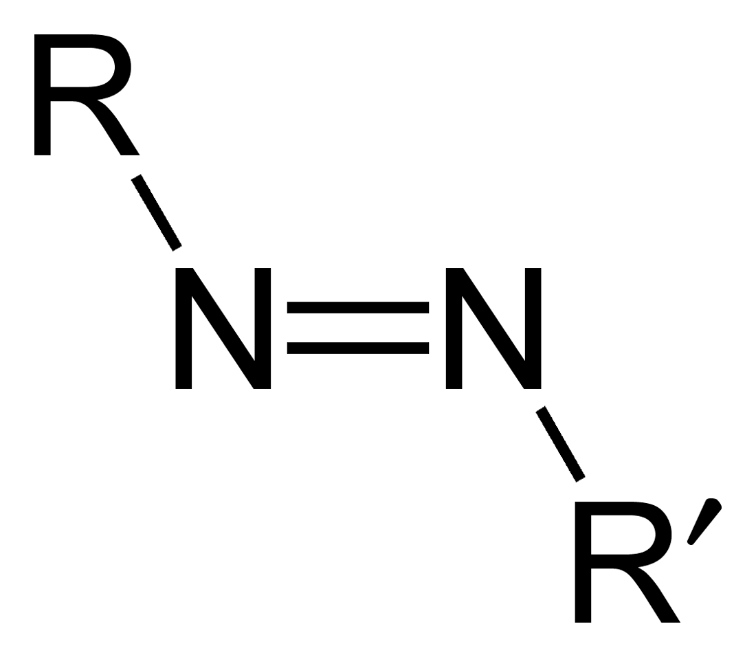 <p>Compounds containing R-N=N-R’</p>