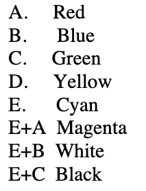 <p><span>If a small dot of the color blue is placed next to a small dot of the color red, in the Sunday comics what color will you see?</span></p>