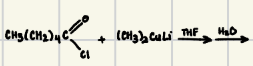 <p>How do you reduce acid chlorides with R<sub>2</sub>CuLi</p>
