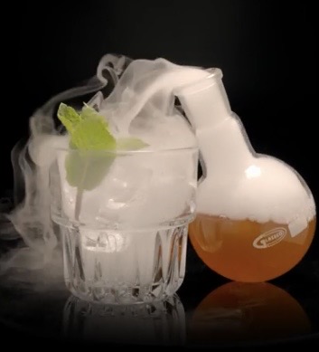 <p><strong>glass wear:</strong> rocks + 250 round bottom </p><p><strong>ice/straw:</strong> cubed in rocks </p><p><strong>method:</strong> pan boil </p><p><strong>garnish: </strong>bubble </p><p></p><p>tanqueray 3 </p><p>pimms 3</p><p>lemon mix 2</p><p>bsc raspberry 2 </p><p>ginger beer 100ml </p><p></p><p>mint sprig </p><p></p><p><span>25ml dry ice. Hand lightbulb to guest &amp; tell them not to put it down or it'll explode, &amp; pour it in the rocks &amp; drink through straws.</span></p>