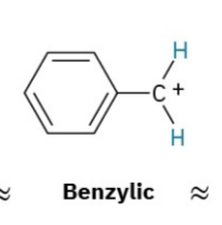 <p>A carbon atom directly attached to a benzene ring (aromatic ring): <strong>Benzene Ring-C</strong>. Very stable.</p>