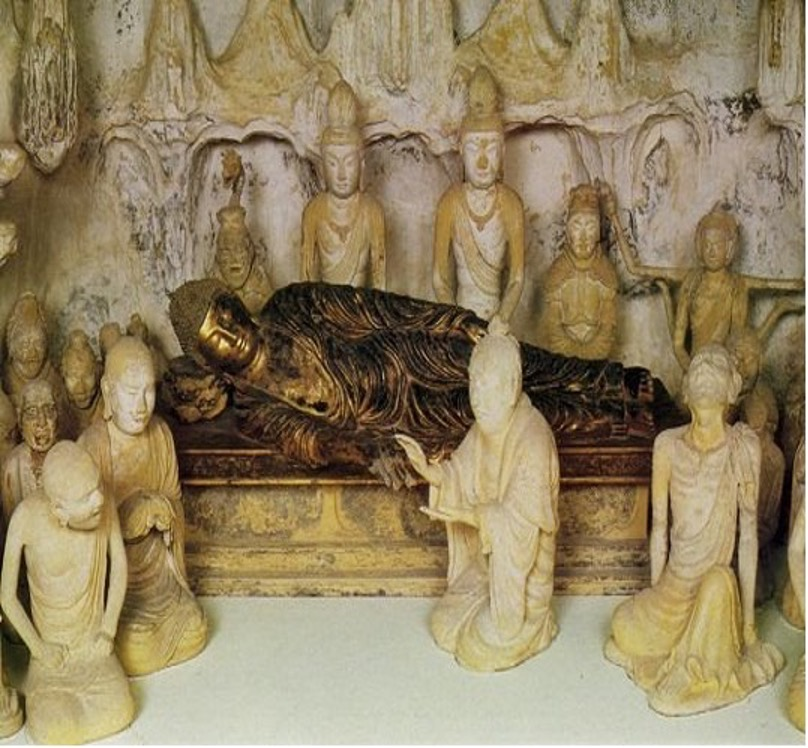 <p>Death of the Buddha</p>