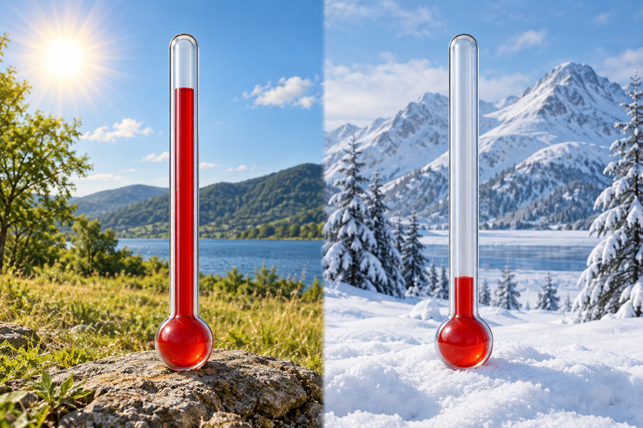 <p>A measure of how hot or cold something is.</p>